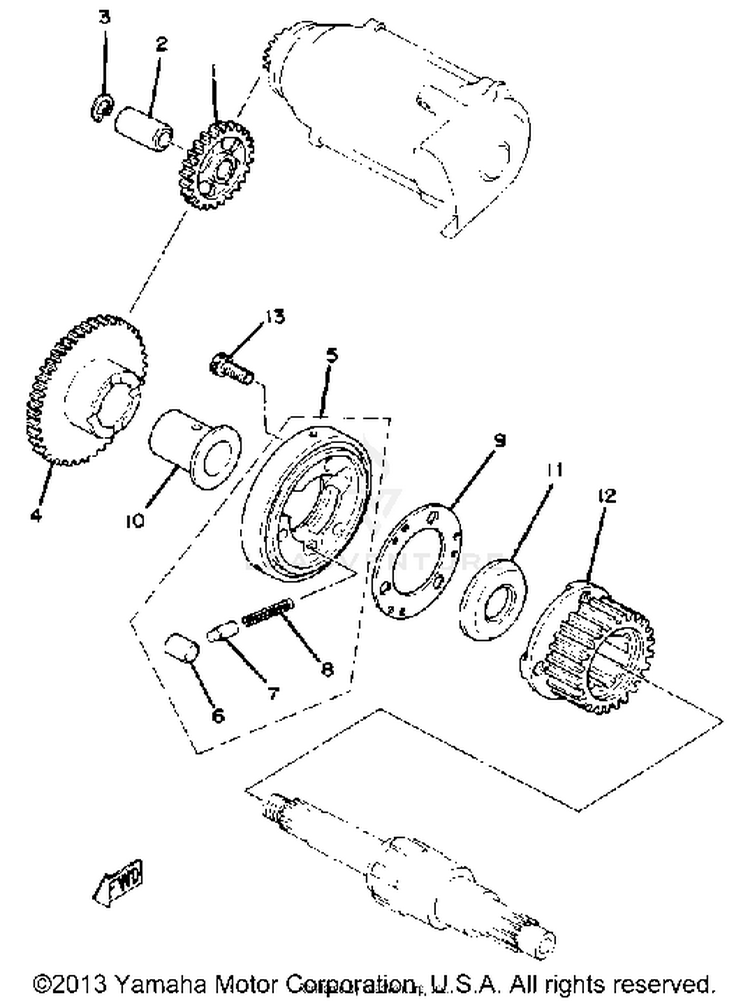 Starter Clutch Schematic
