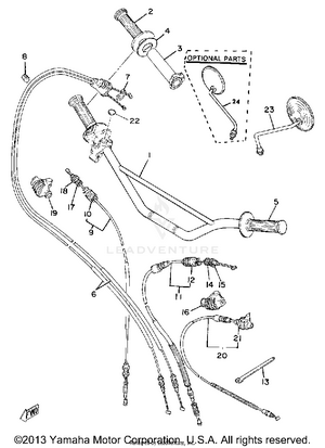 Handlebar Cable Schematic