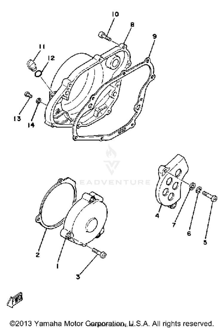 Crankcase Cover Schematic
