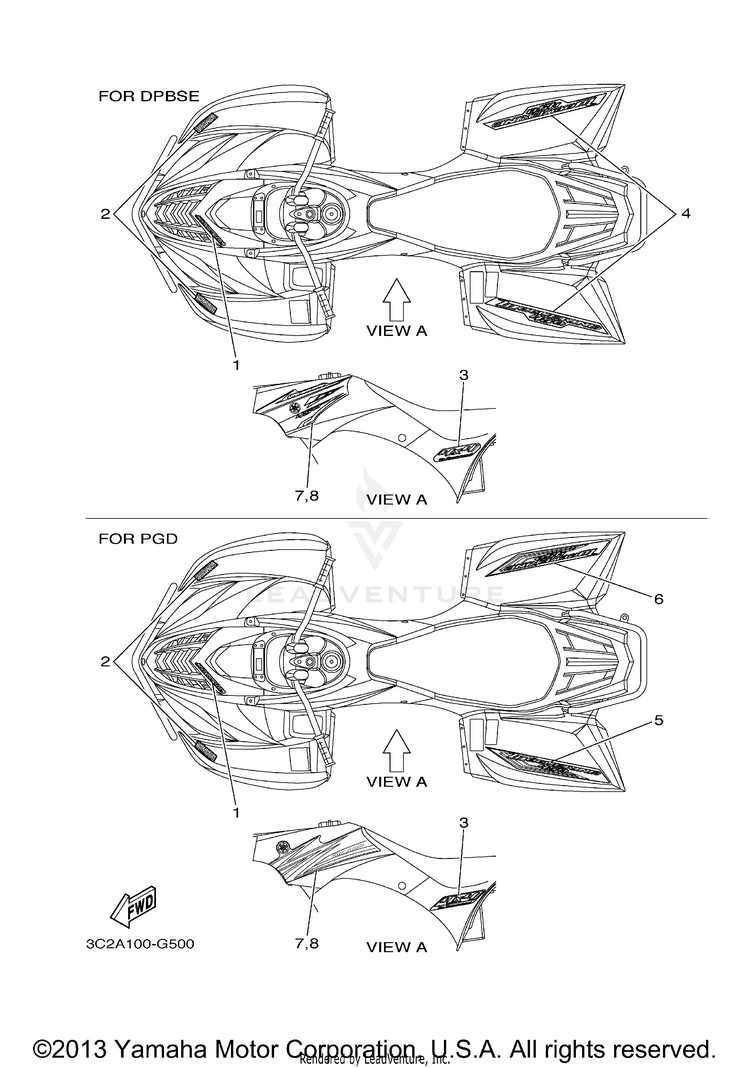Graphics WOLVERINE 450 4WD - YFM45FXX - 2008 Schematic