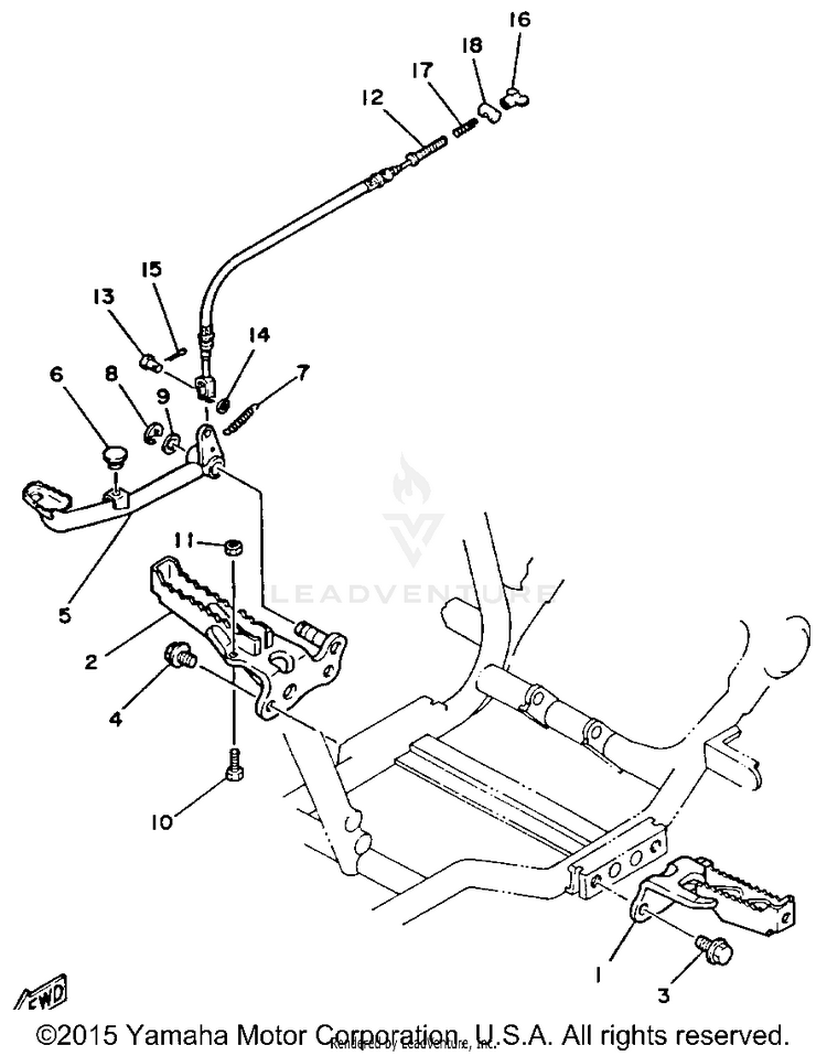 Stand Footrest Schematic