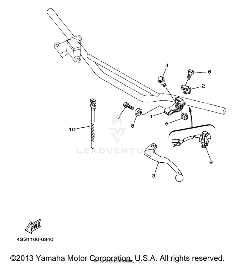 Handle Switch - Lever Schematic