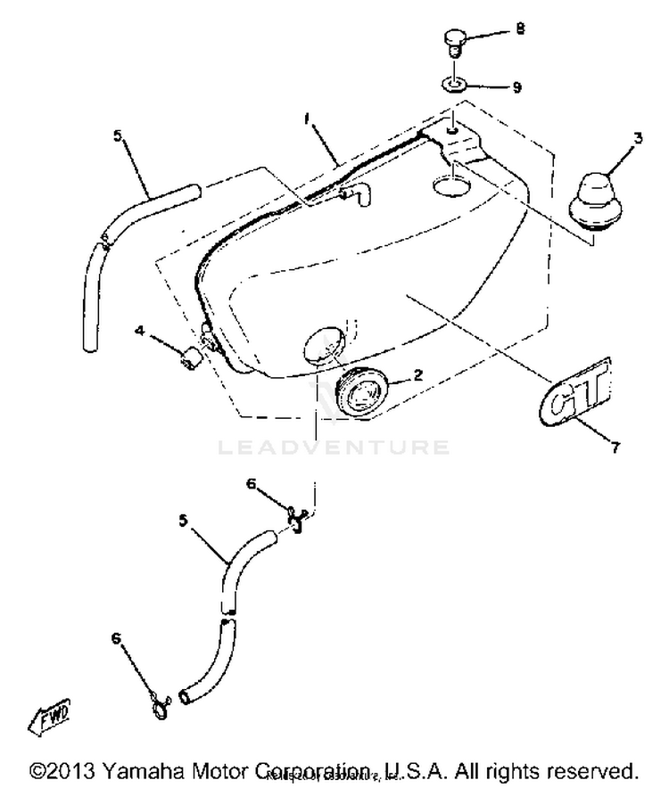 Oil Tank GTMXE - 1978 Schematic