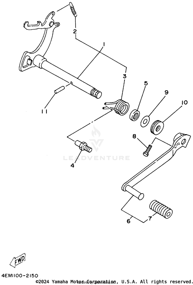 Shift Shaft Schematic