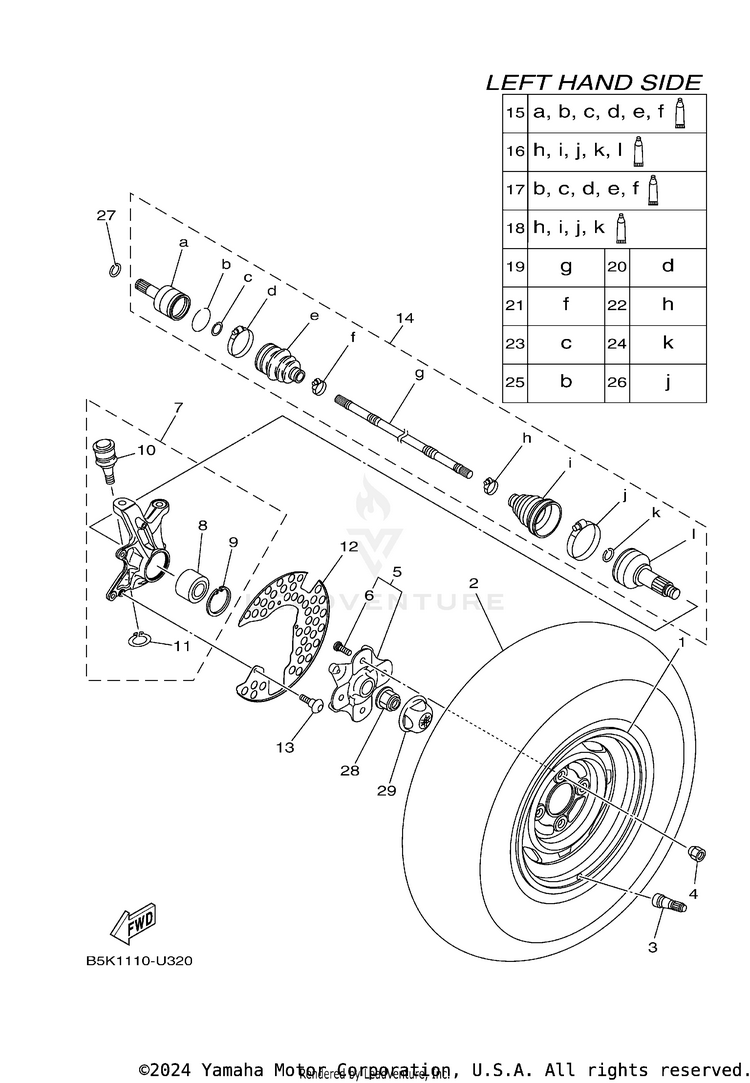 Front Wheel Schematic