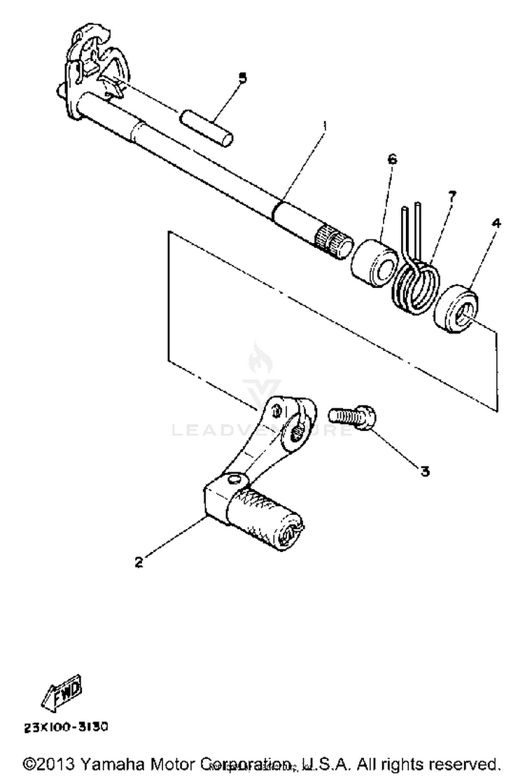 Shift Shaft Schematic
