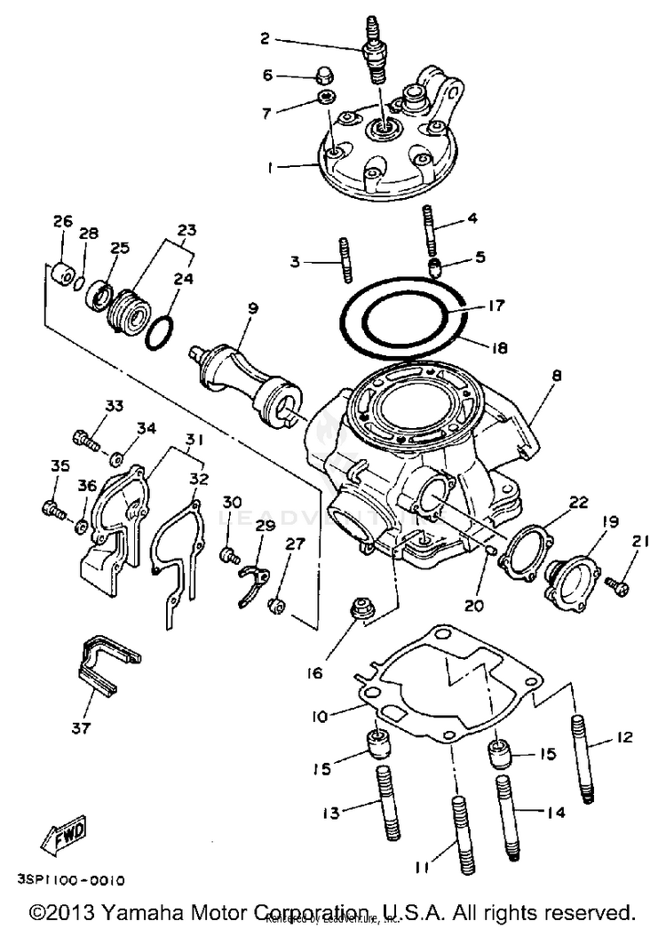 Cylinder Head Schematic