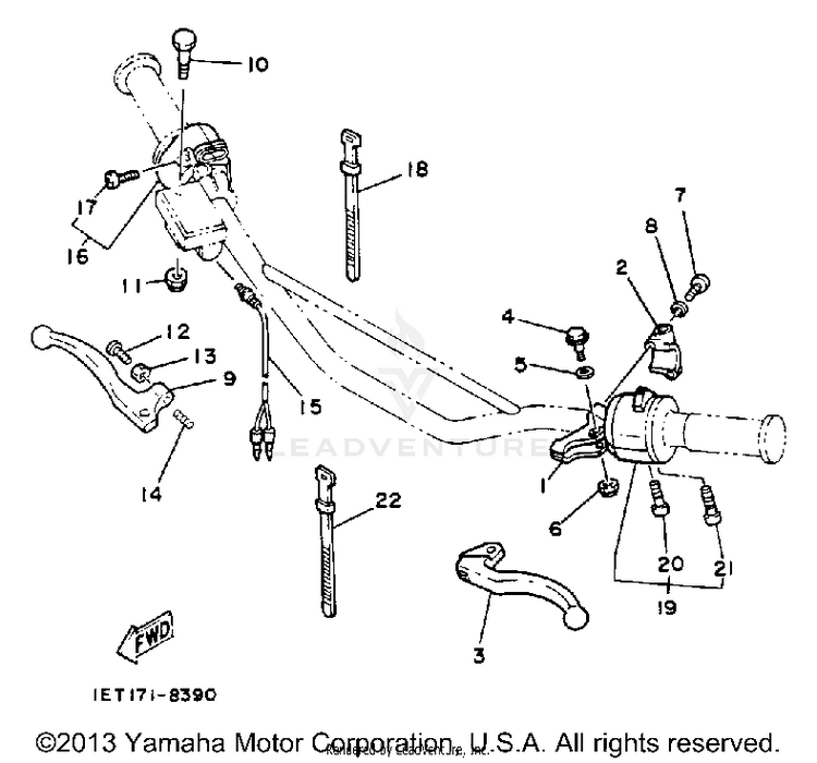 Handle Switch - Lever Schematic