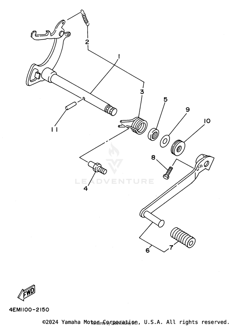 Shift Shaft Schematic
