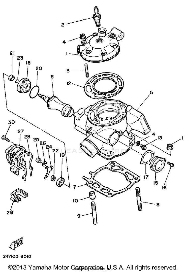 Cylinder Yz250k Schematic
