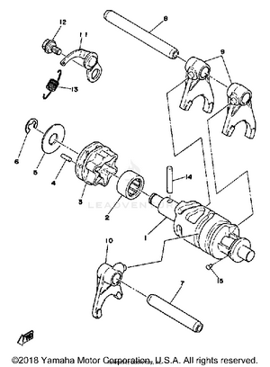 Shift Cam Fork Schematic