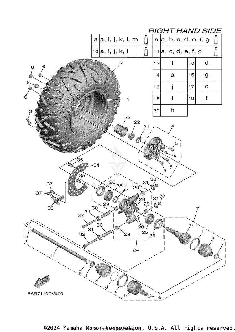 Rear Wheel 2 Schematic