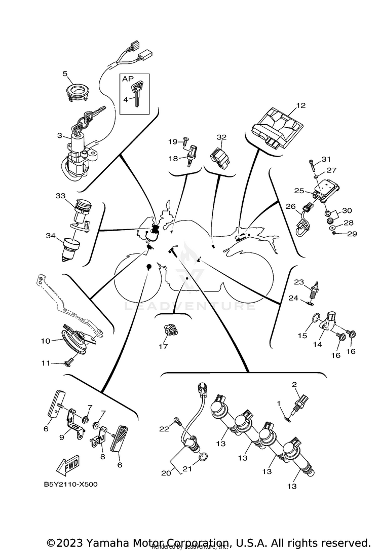 Electrical 1 MT10 - MT10NCB - 2022 Schematic
