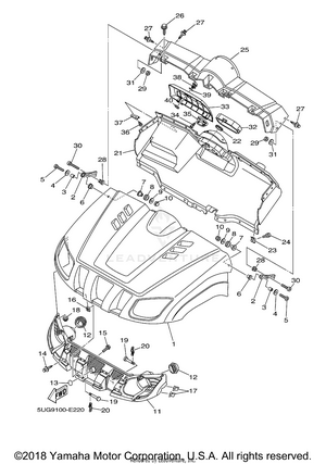 Front Fender Schematic