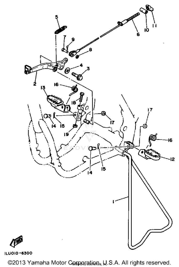 Stand Footrest Schematic
