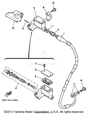 Front Master Cylinder Schematic