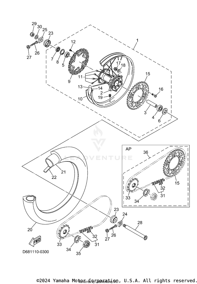 Rear Wheel Schematic