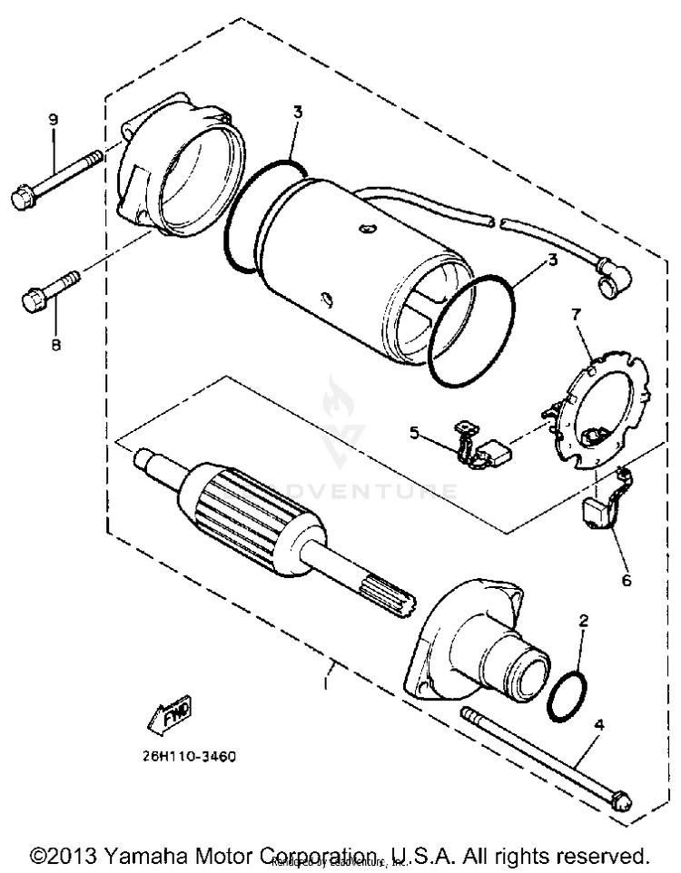 Starting Motor Schematic