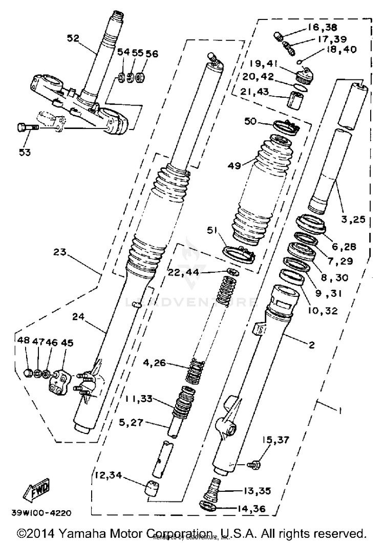 Front Fork Schematic