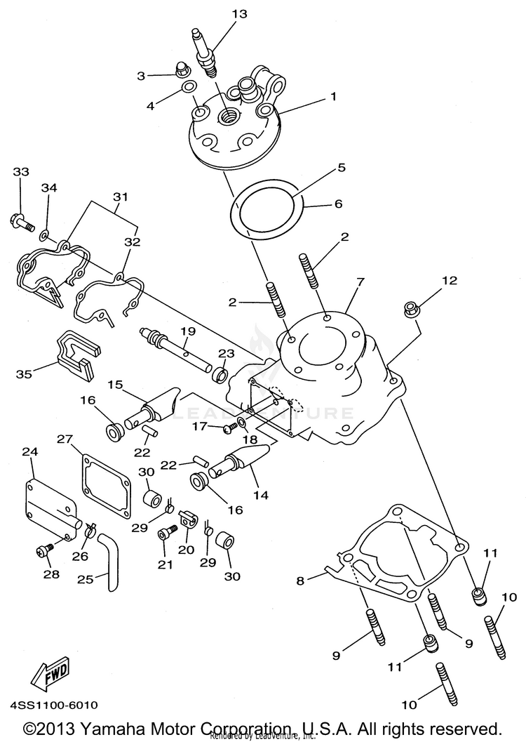 Cylinder Head Schematic