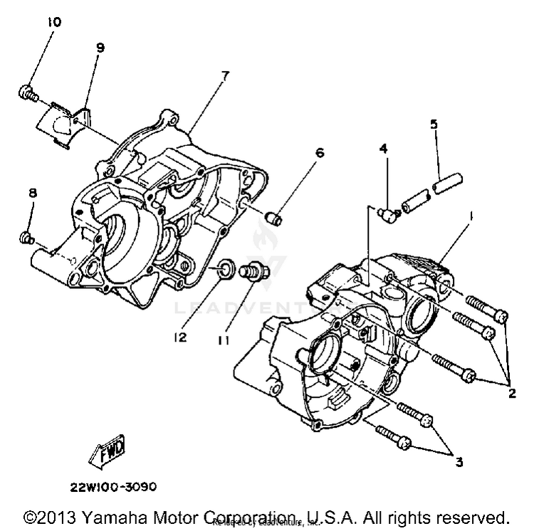 Crankcase Schematic