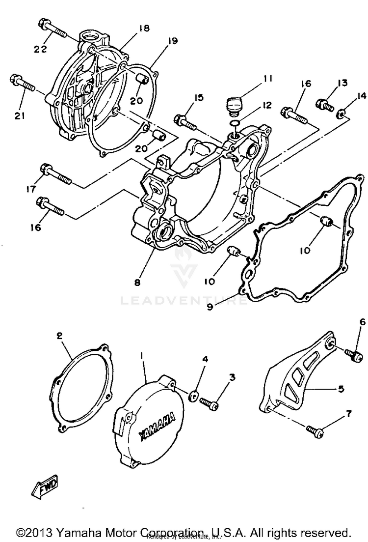 Crankcase Cover Schematic