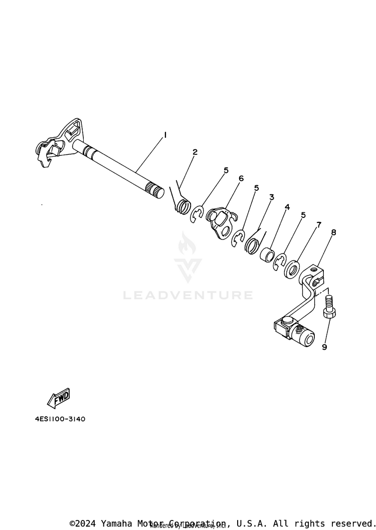 Shift Shaft Schematic