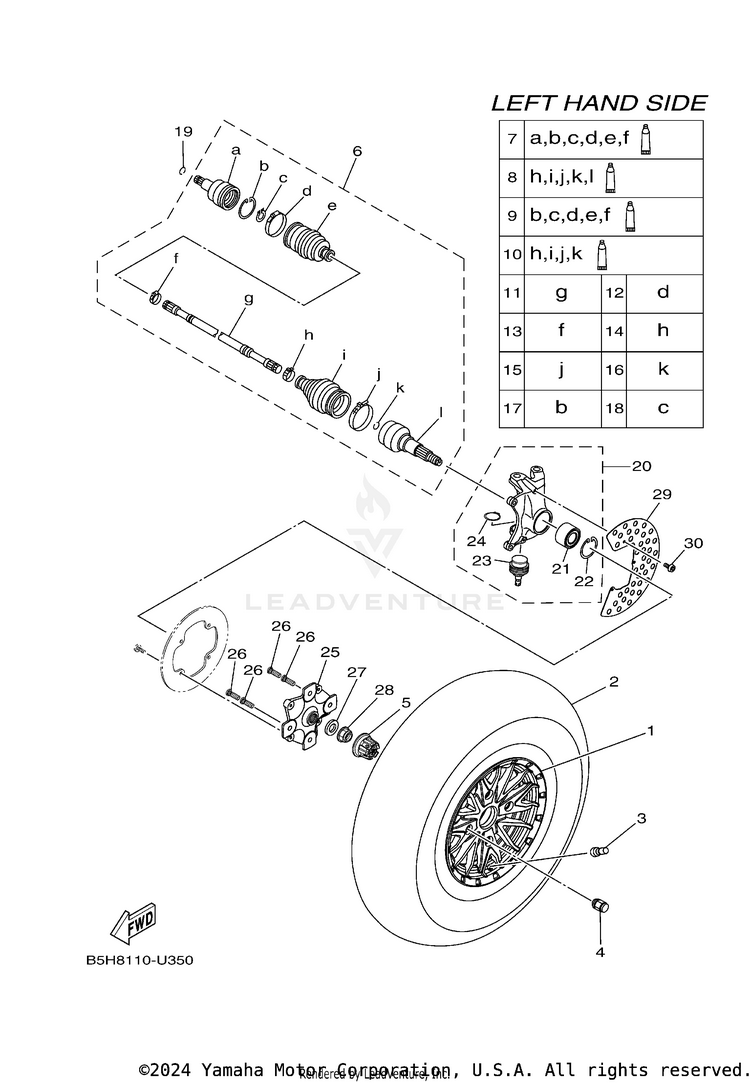 Front Wheel Schematic