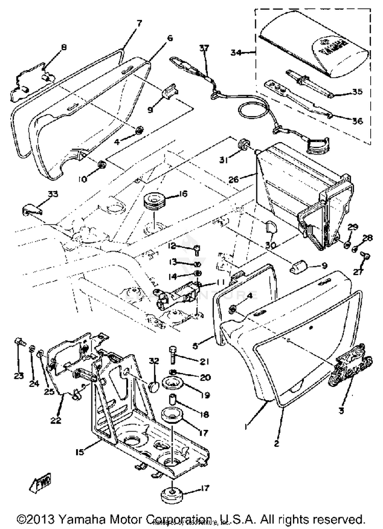 Side Cover-Battery Box Schematic