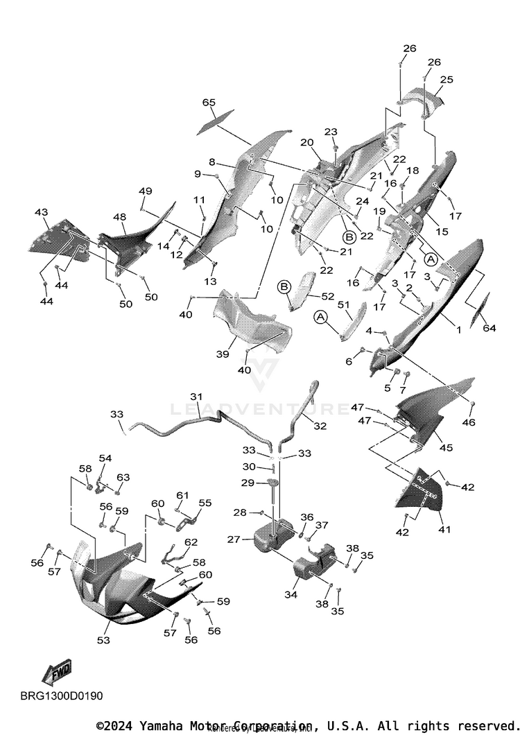 Side Cover MT03 - MT03SCB - 2025 Schematic