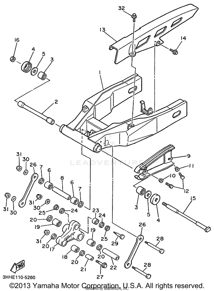 Rear Arm Schematic