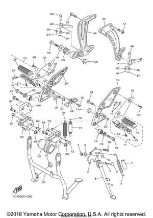 Stand Footrest Schematic