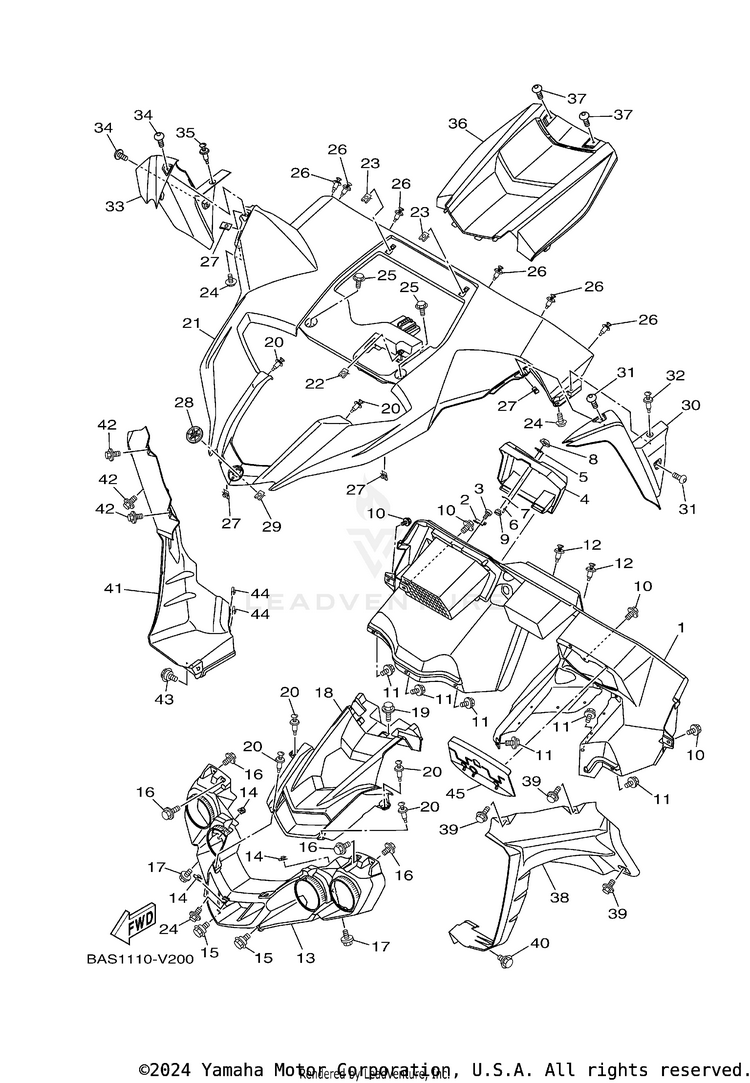 Front Fender Schematic