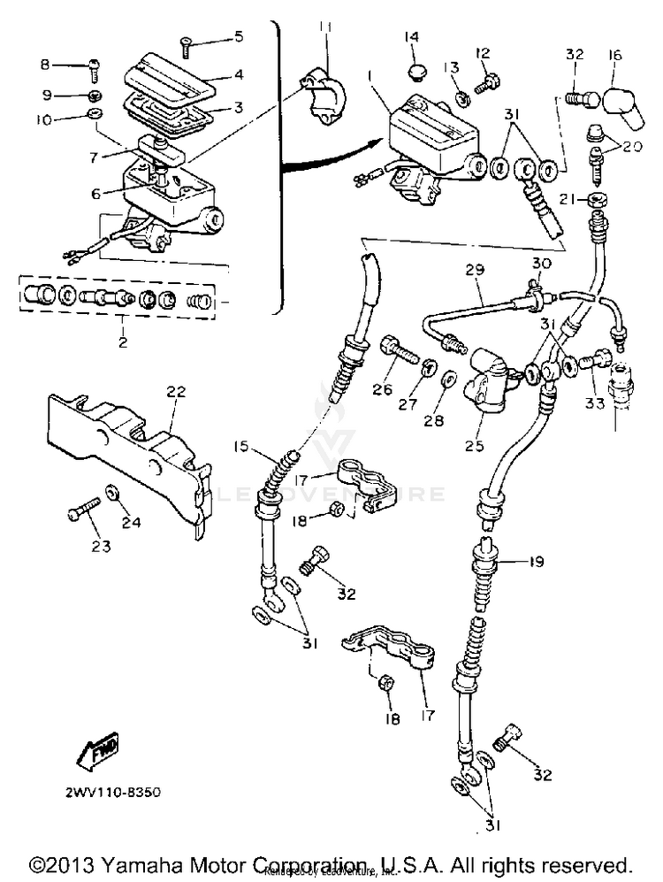 Front Master Cylinder 1 Schematic