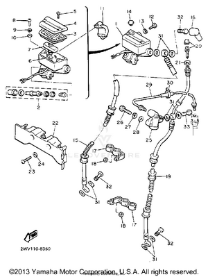 Front Master Cylinder 1 Schematic