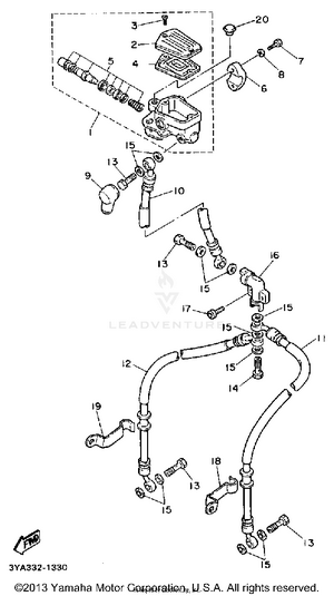 Front Master Cylinder Schematic