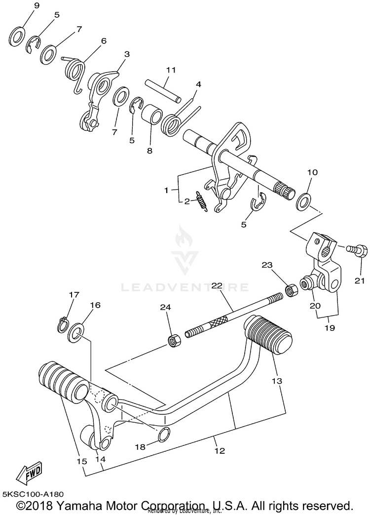 Shift Shaft Schematic