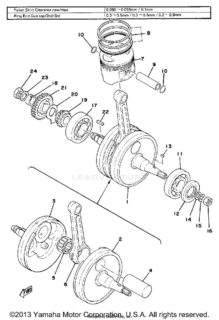 Crank-Piston Schematic
