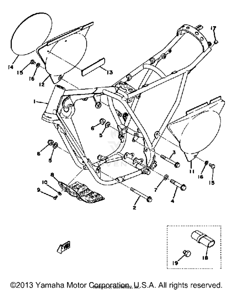 Frame Yz125c Schematic