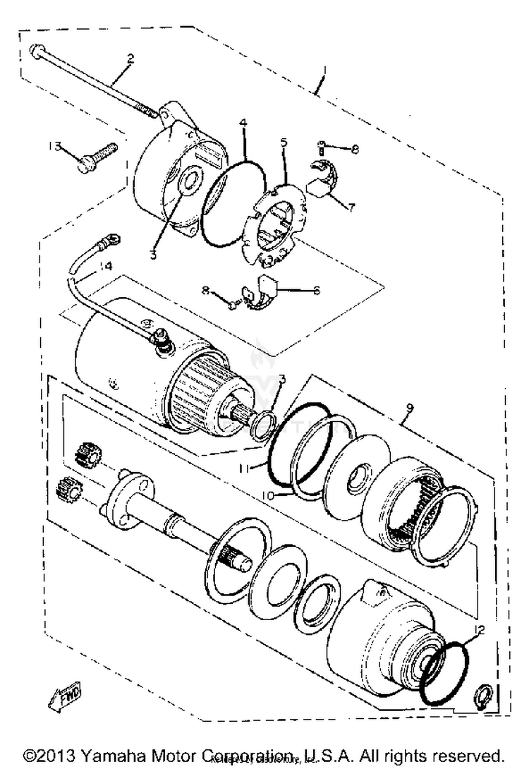 Starting Motor Schematic