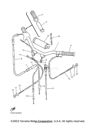 Steering Handle & Cable Schematic