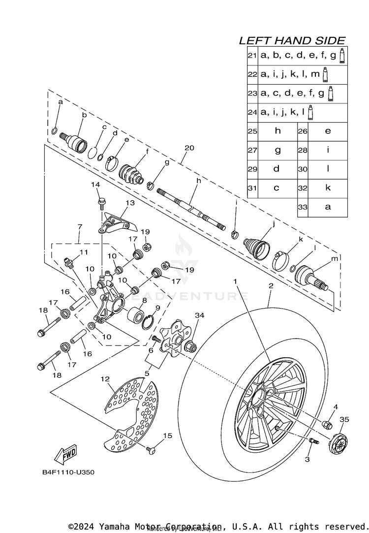 Rear Wheel Schematic