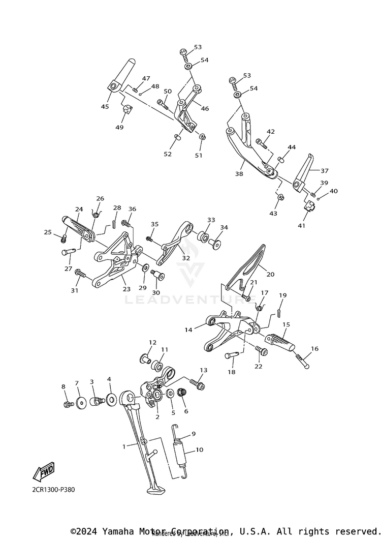 Stand Footrest Schematic