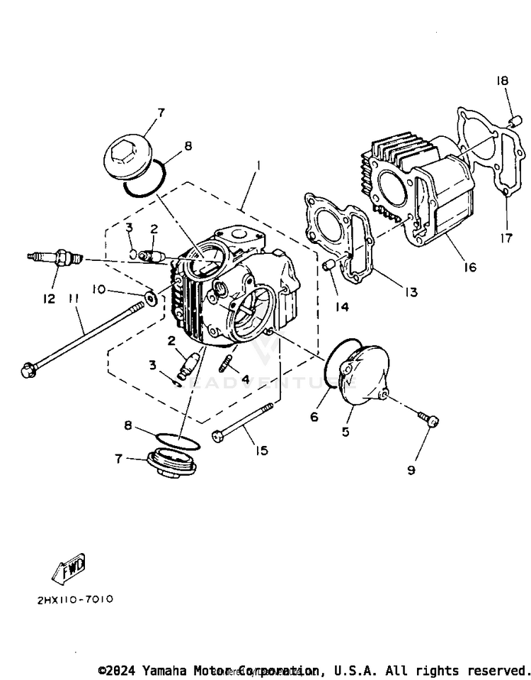 Cylinder Head - Cylinder Schematic