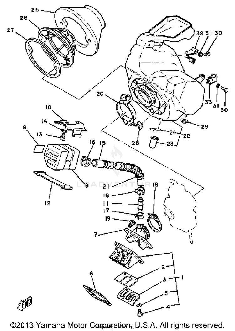 Intake Yz250h Schematic