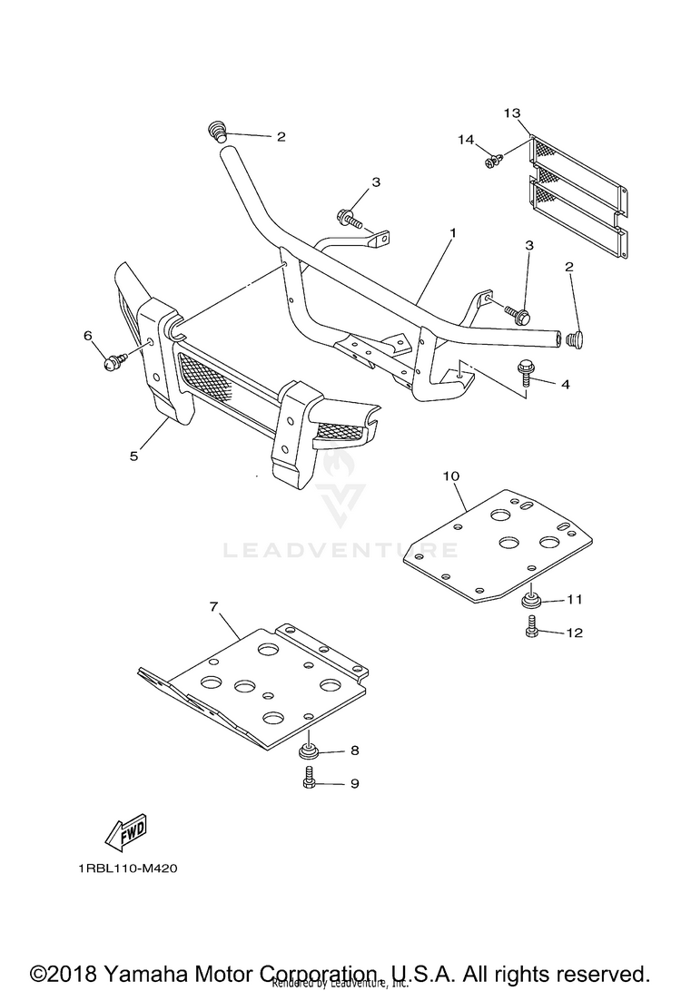 Guard 700 SPORT EDITION 1R - YXR7FSPD - 2013 Schematic