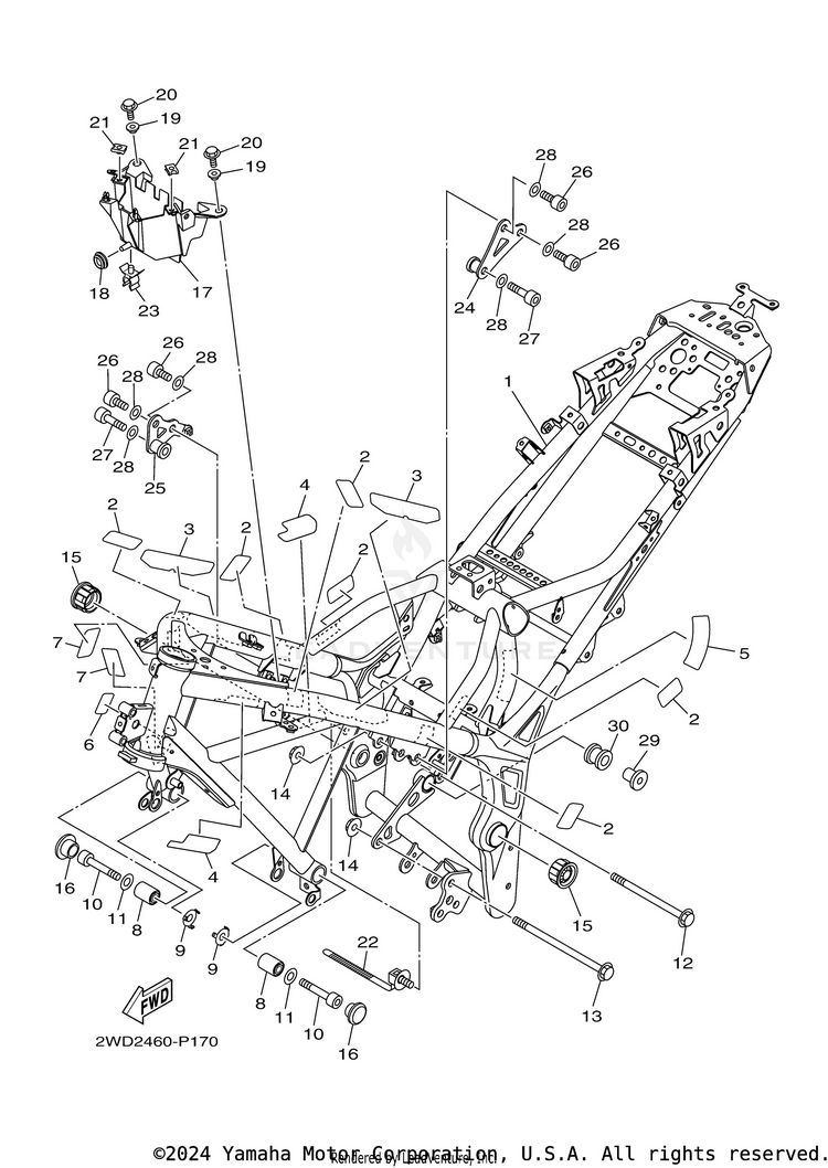 Frame R3 - YZFR3HB - 2017 Schematic