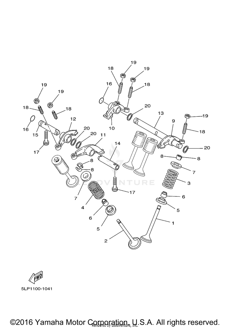 Valve GRIZZLY 660 - YFM66FAT - 2005 Schematic