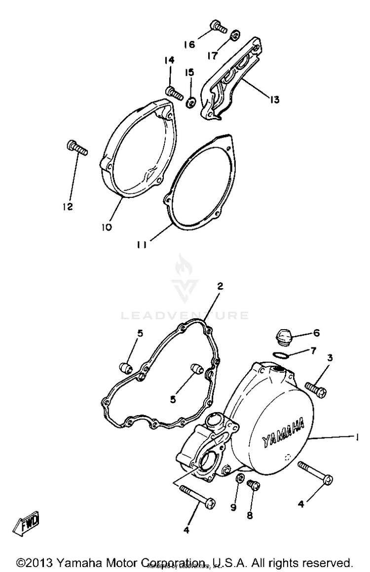 Crankcase Cover Schematic