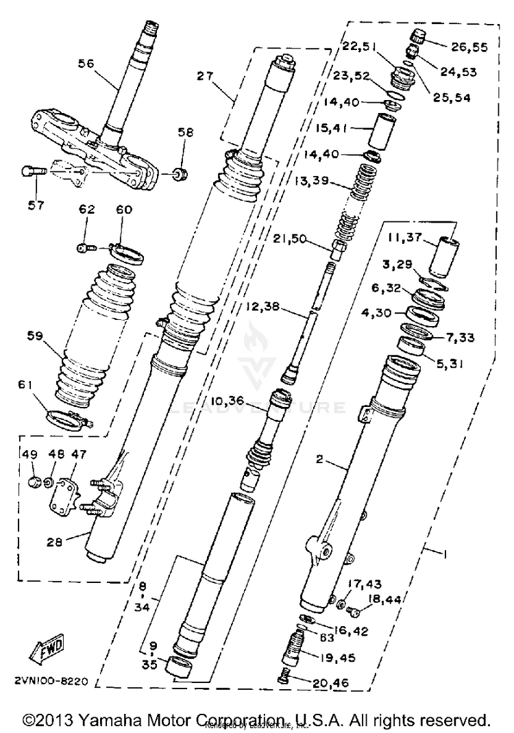 Front Fork Schematic